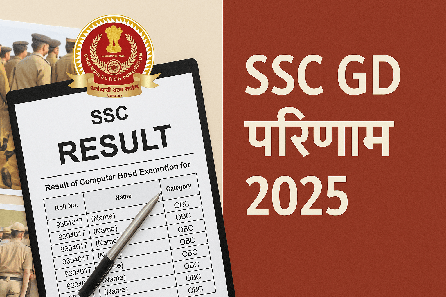 SSC GD Result 2025