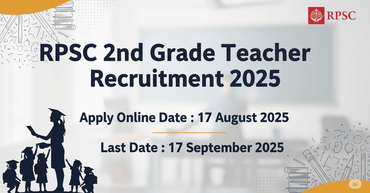 RPSC 2nd Grade Teacher Recruitment 2025
