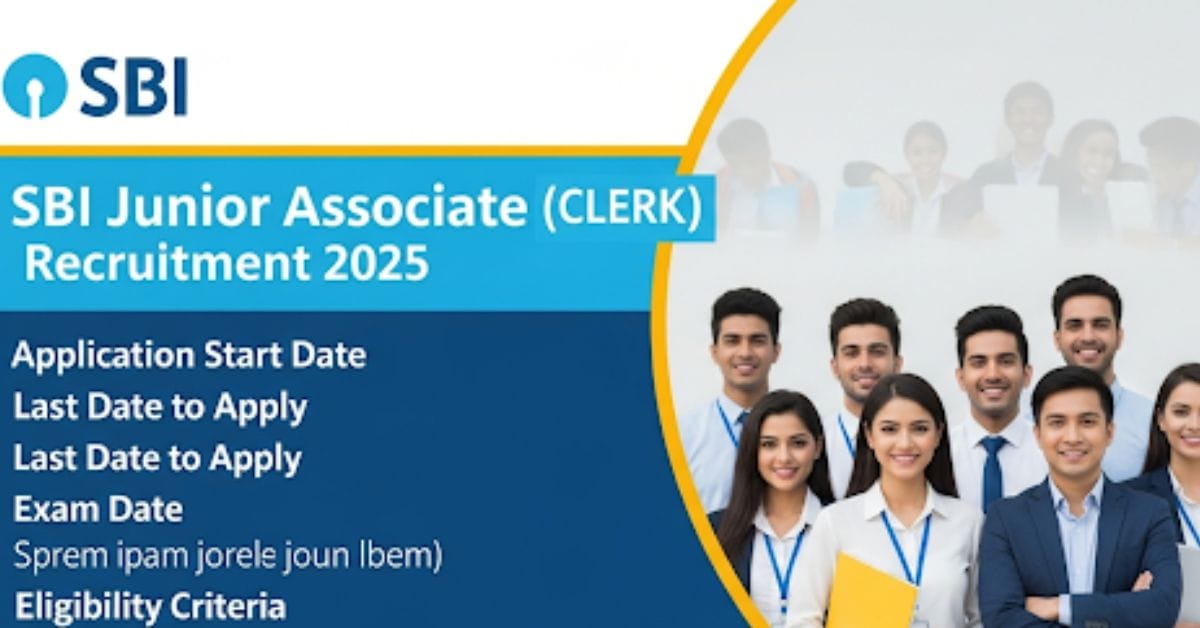SBI Junior Associate (CLERK) Recruitment 2025