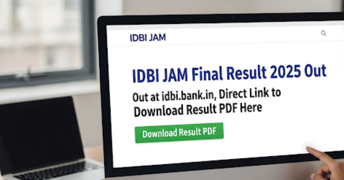 IDBI JAM Final Result 2025