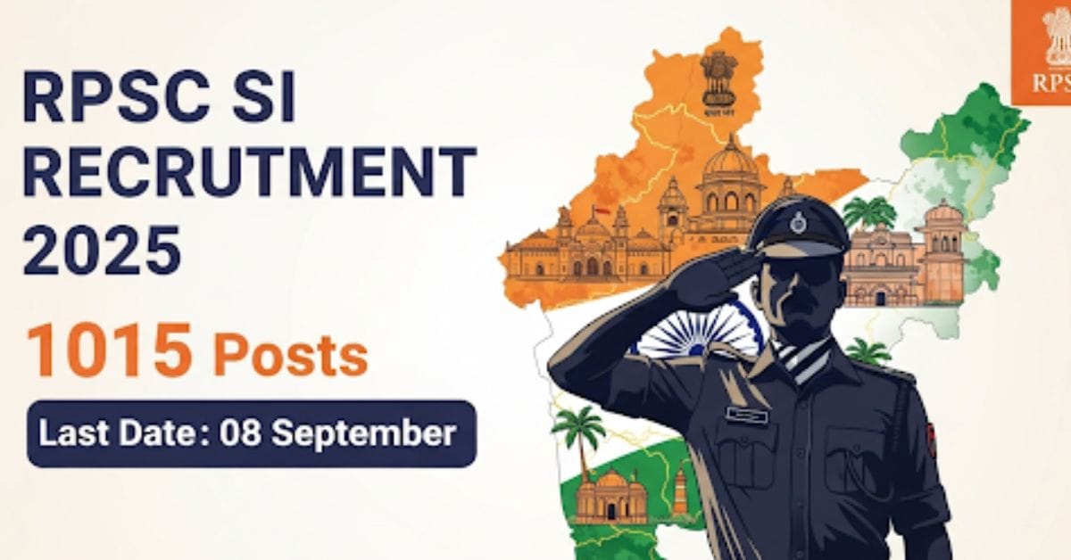 RPSC SI भर्ती 2025