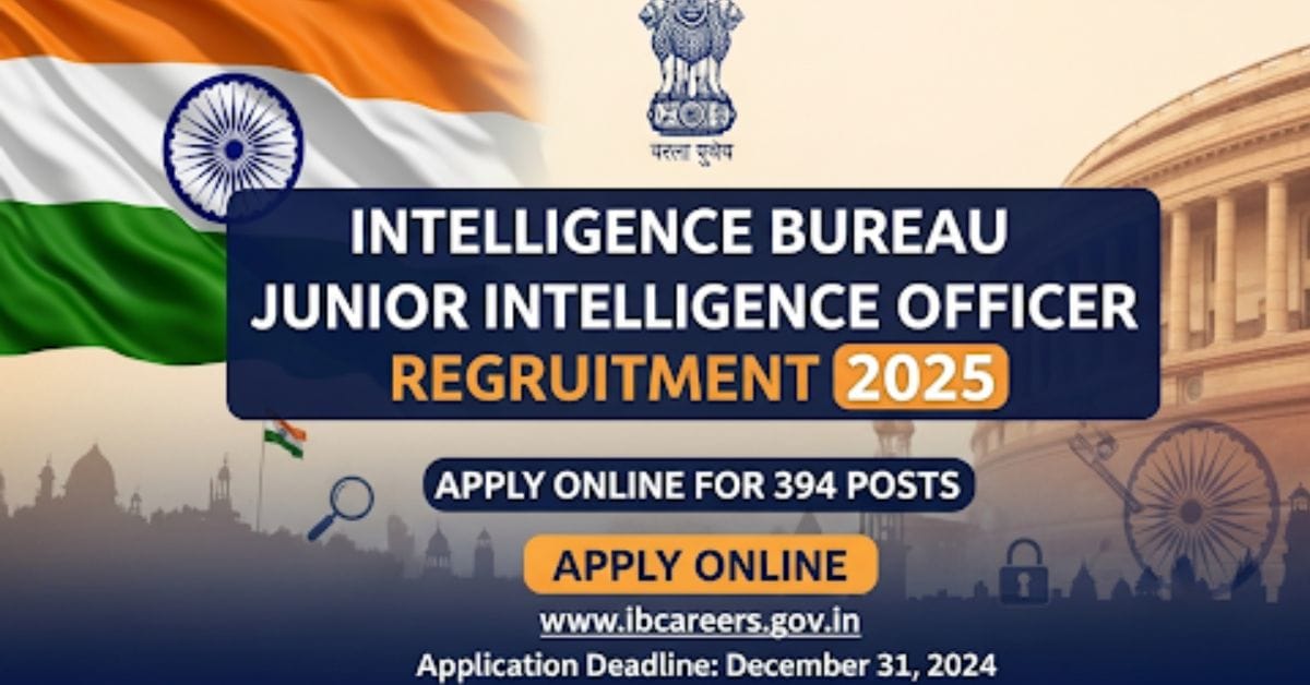 IB Junior Intelligence Officer Recruitment 2025