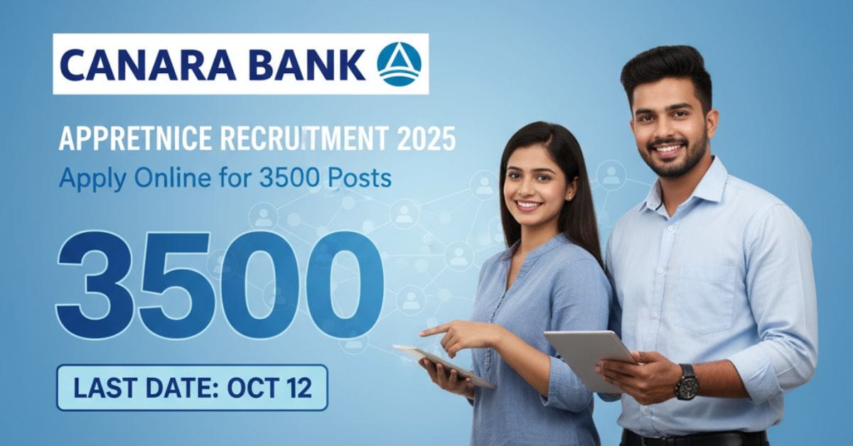 Canara Bank Apprentice Recruitment 2025