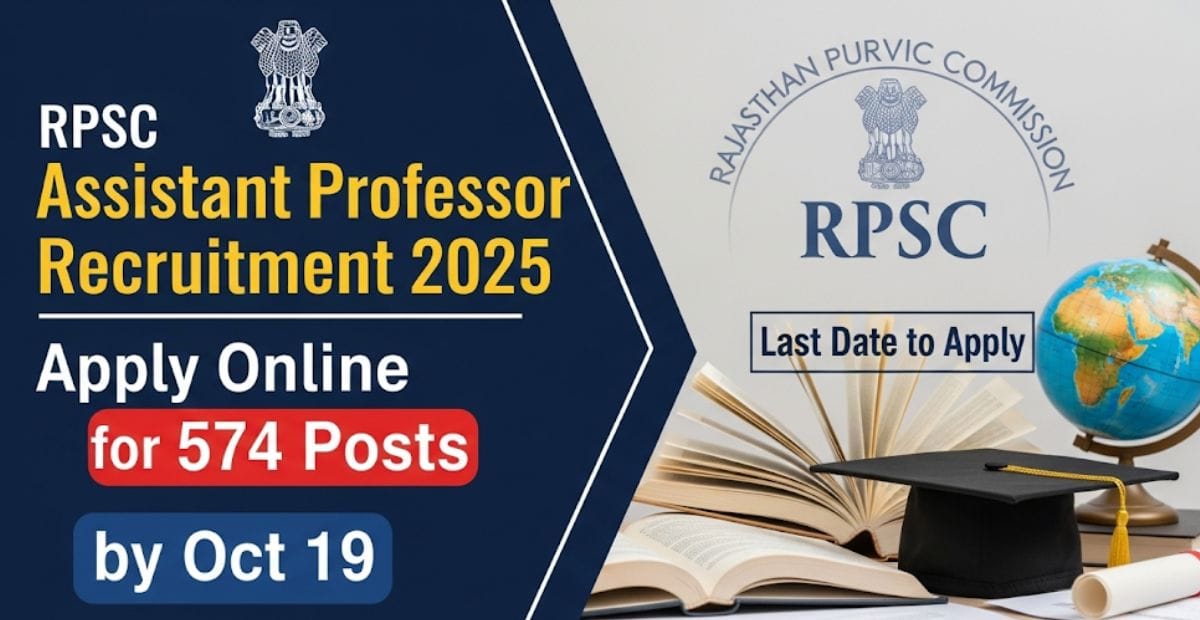 RPSC Assistant Professor Recruitment 2025